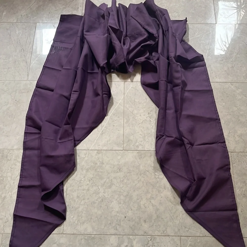 New - set of one valance and two panels in grape/purple color